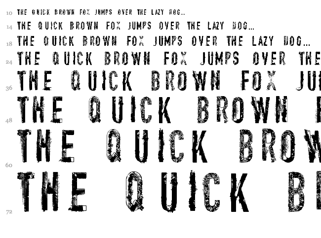 Vtks Encount(e)r font waterfall